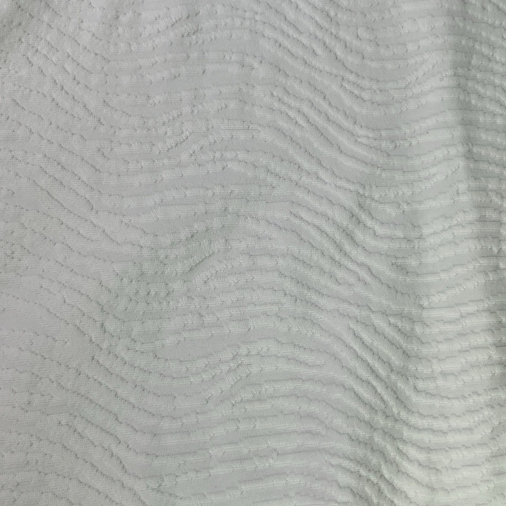 J McLaughlin Catalina Cloth Dress Large White Jacquard Short Sleeve A-line 36" - Picture 7 of 13